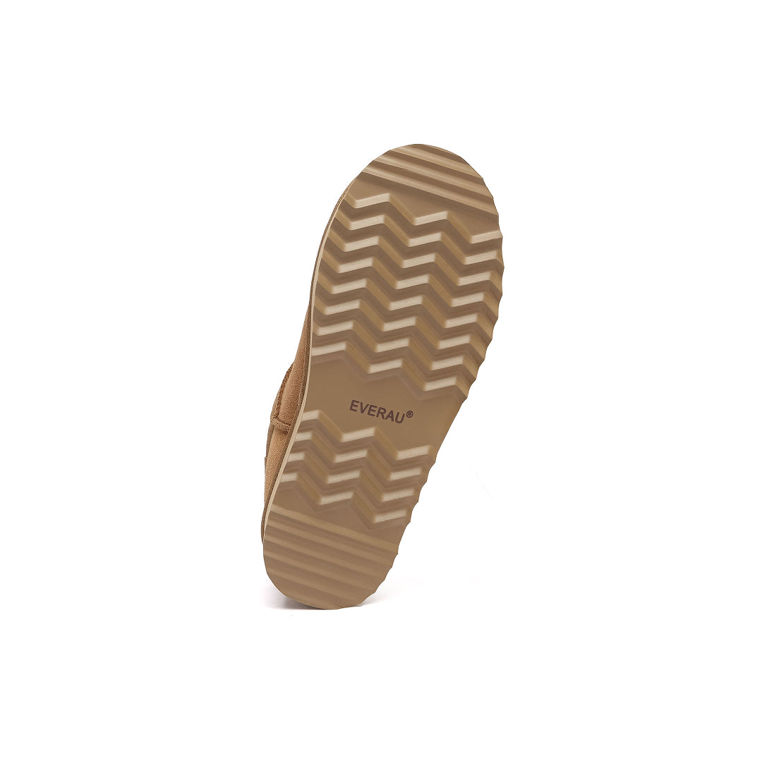 EVERAU Partridge Chestnut Platform Ultra Mini Boots Botki Brązowe