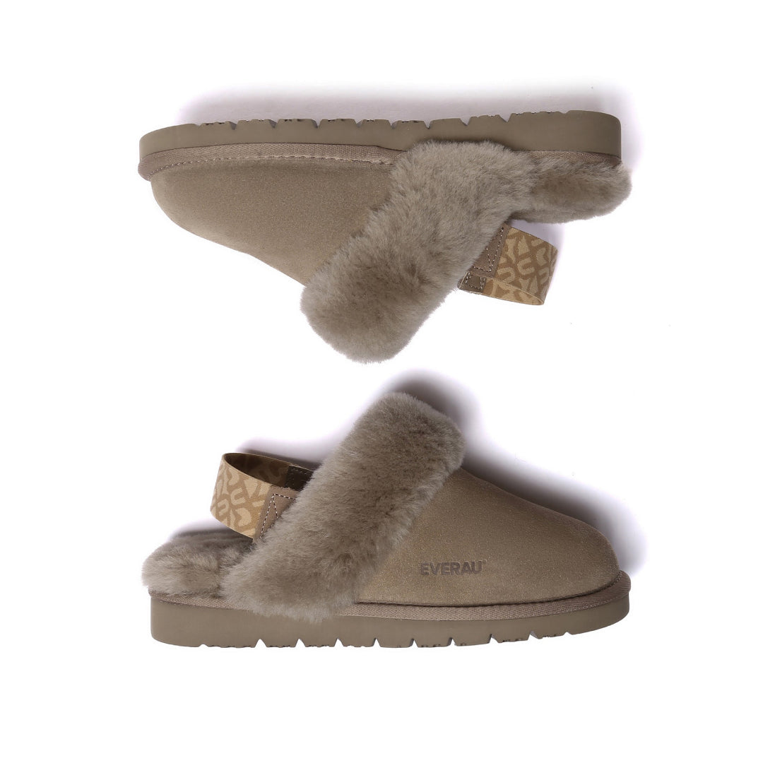 EVERAU Pelican Brown Slippers Kapcie Brązowe