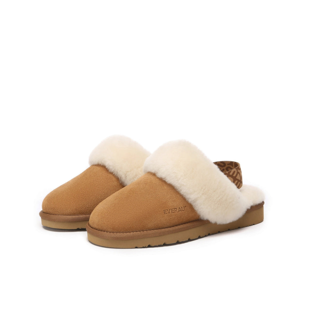 EVERAU Pelican Chestnut Slippers Kapcie Brązowe