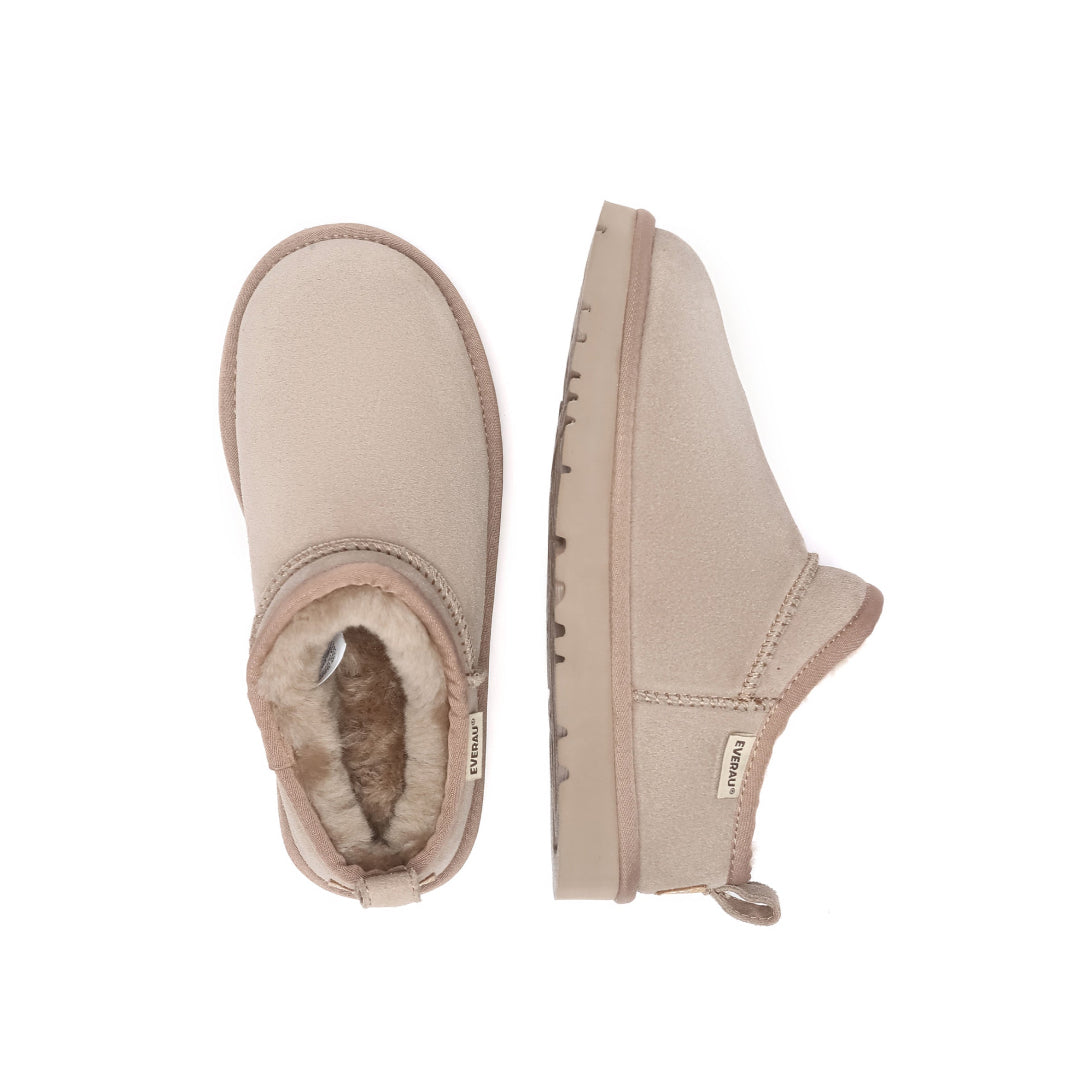 EVERAU Quail Brown Ultra Mini Boots Botki Brązowe