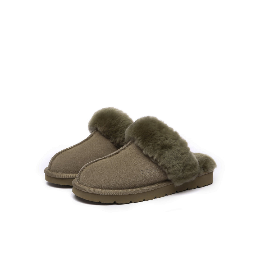 EVERAU Raven Caribou Slippers Kapcie Zielone