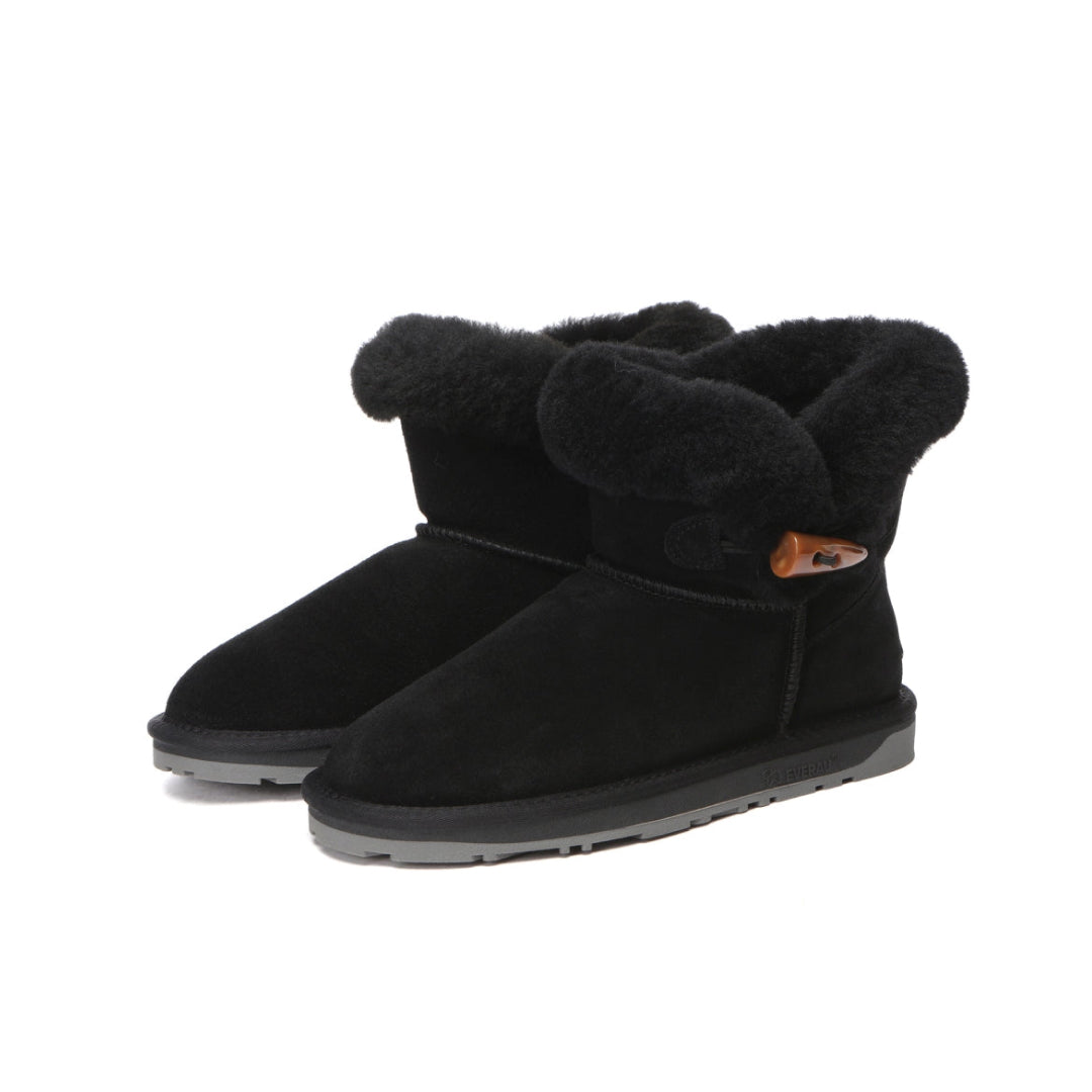 EVERAU Robin Black Mini Boots Botki Czarne