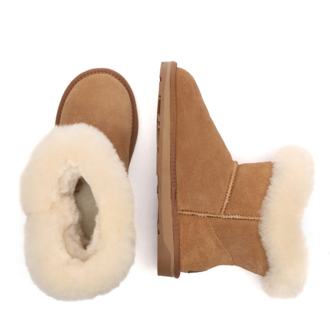 EVERAU Robin Chestnut Mini Boots Botki Brązowe