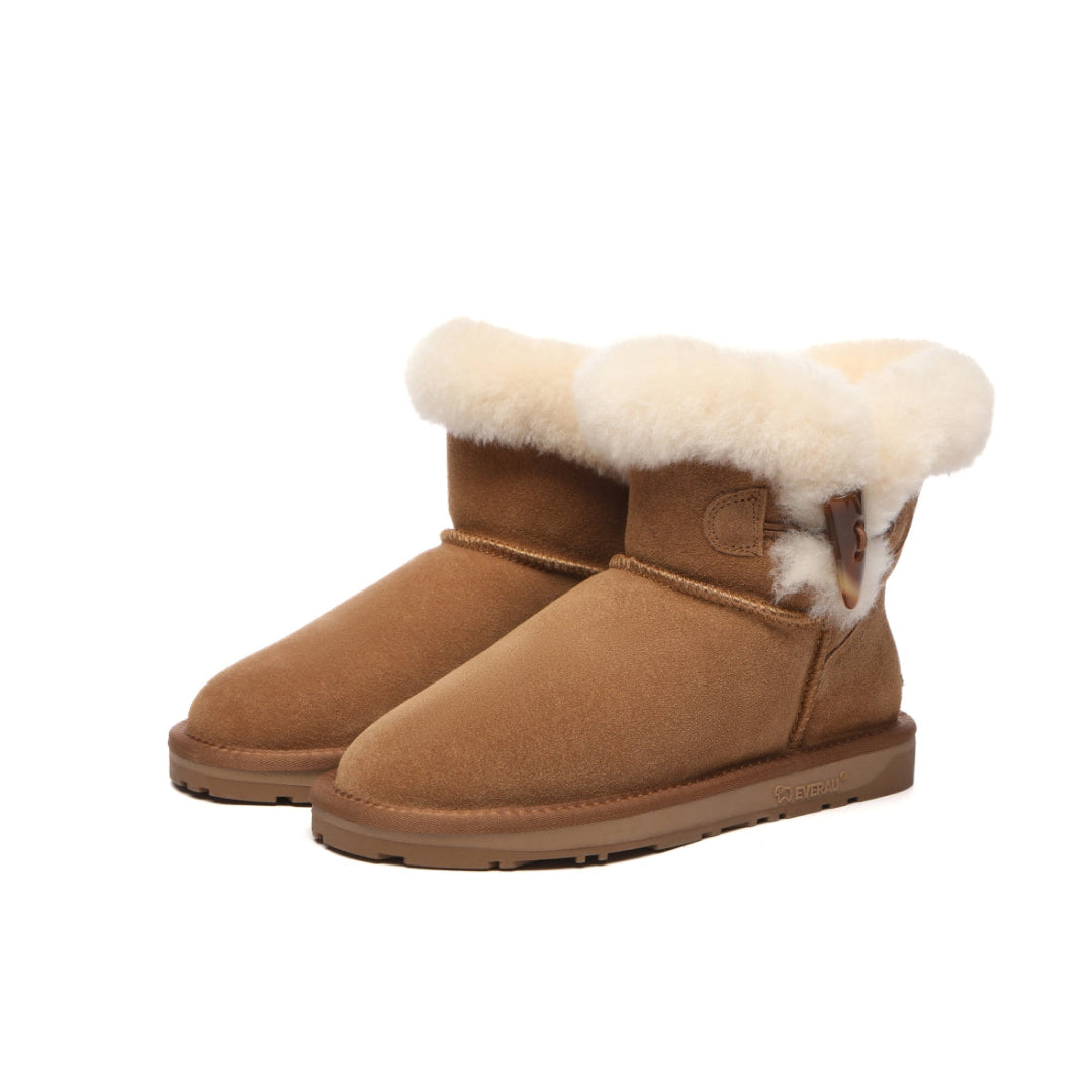EVERAU Robin Chestnut Mini Boots Botki Brązowe