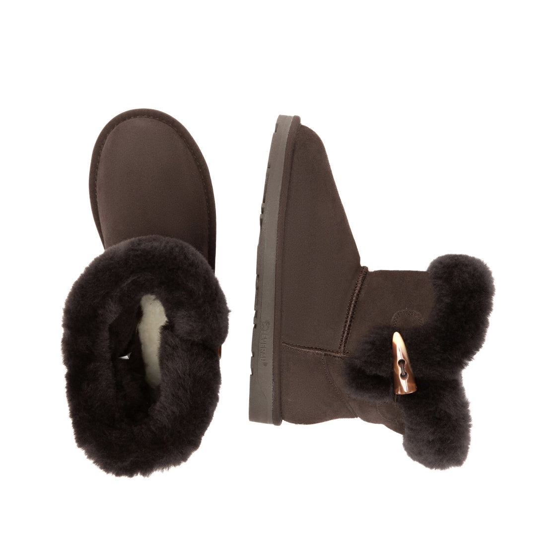 EVERAU Robin Chocolate Mini Boots Botki Czekoladowe
