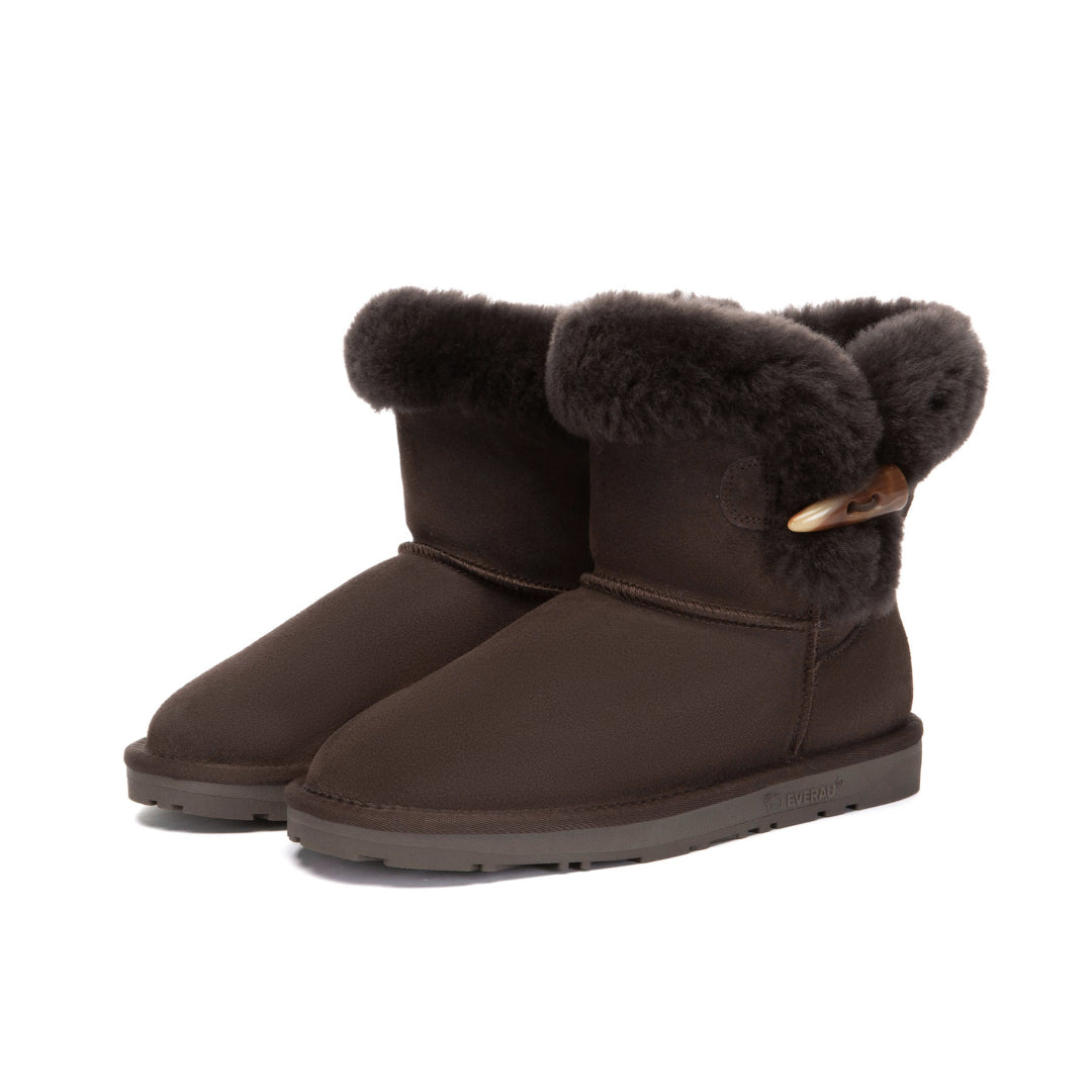 EVERAU Robin Chocolate Mini Boots Botki Czekoladowe