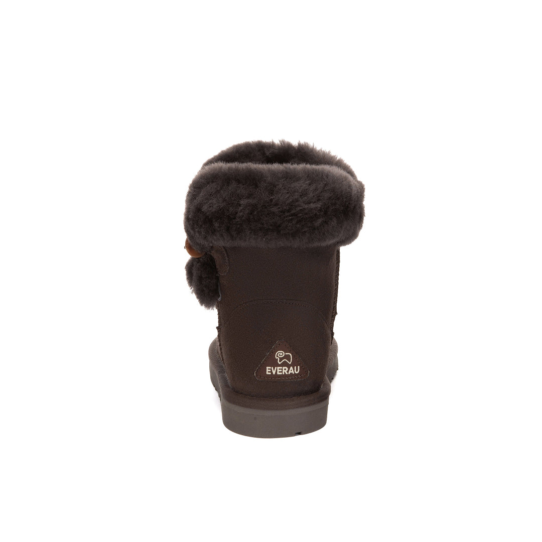 EVERAU Robin Chocolate Mini Boots Botki Czekoladowe