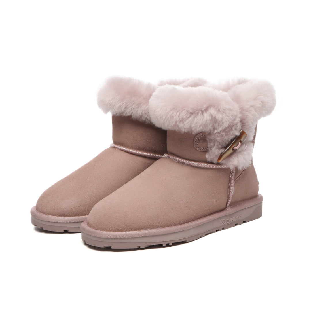 EVERAU Robin Dawn Pink Mini Boots Botki Różowe