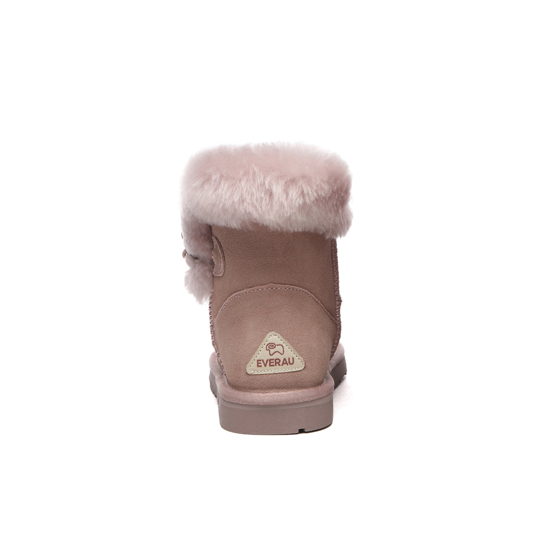 EVERAU Robin Dawn Pink Mini Boots Botki Różowe