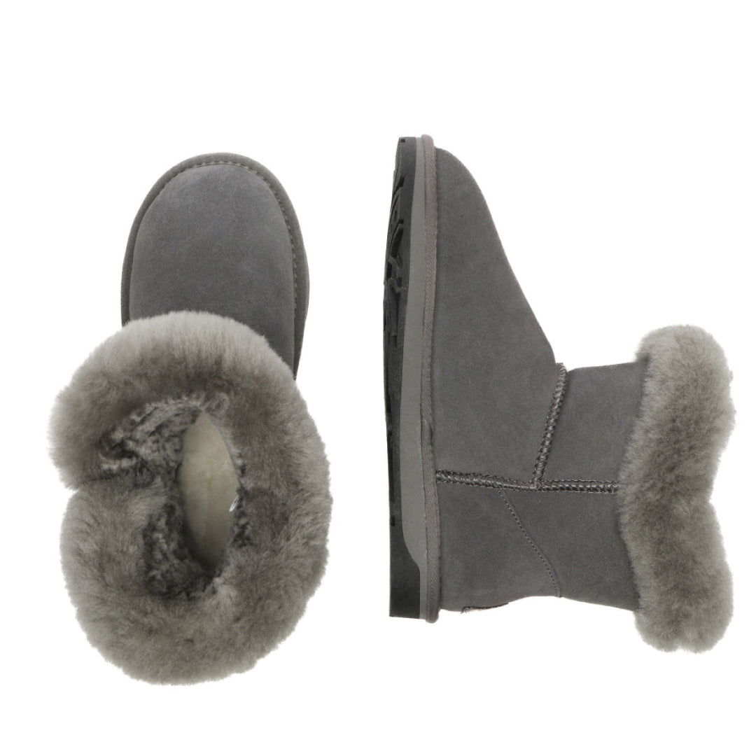 EVERAU Robin Grey Mini Boots Botki Szare