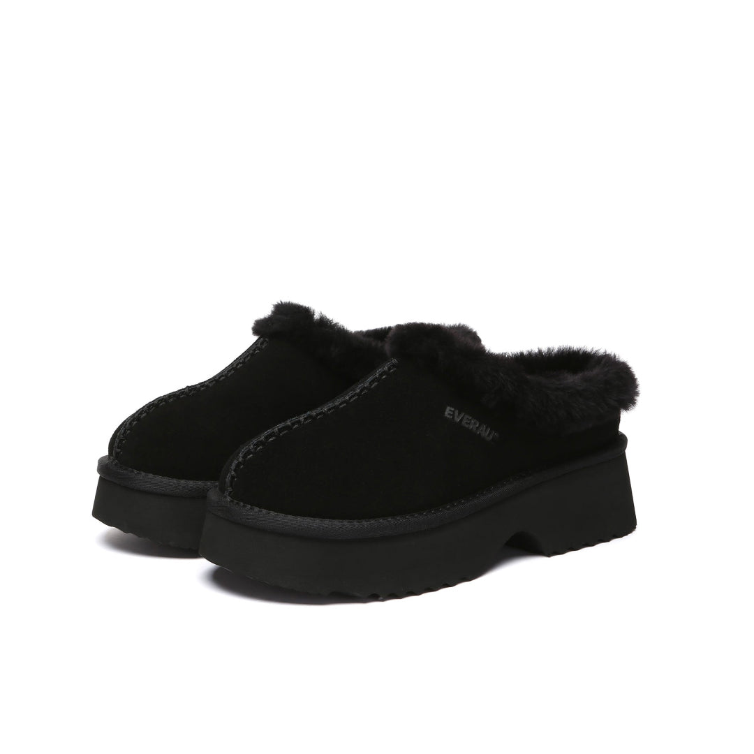 EVERAU Savanna Chunky Platform Boots Botki Czarne