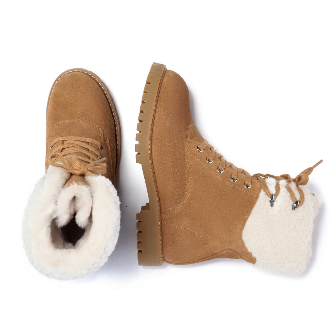 EVERAU Sittella Chestnut Chunky Boots Botki Brązowe