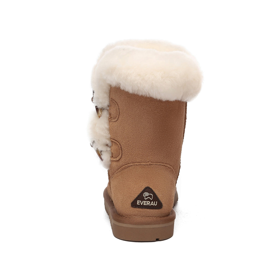 EVERAU Stork Chestnut Short Boots Botki Brązowe