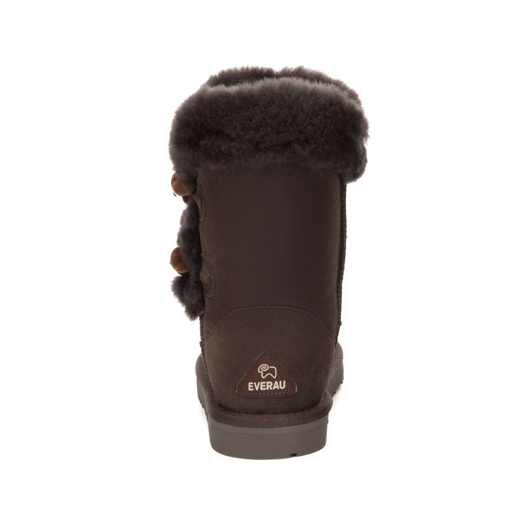 EVERAU Stork Chocolate Short Boots Botki Czekoladowe