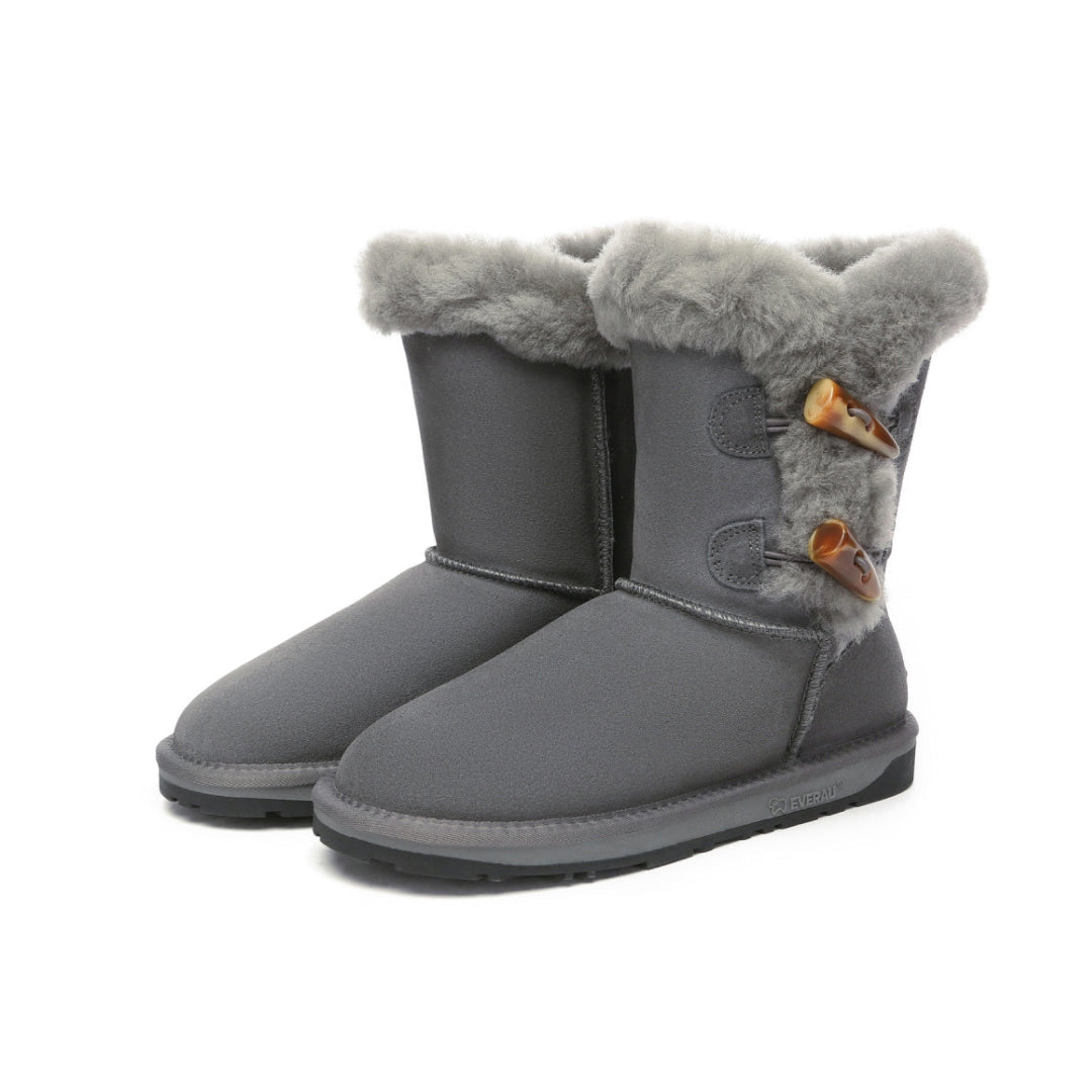 EVERAU Stork Grey Short Boots Botki Szare