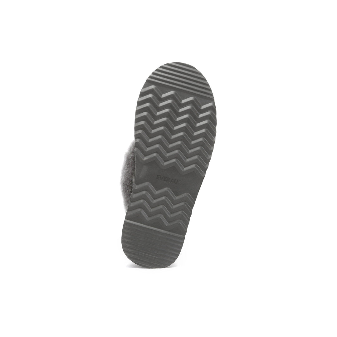 EVERAU Wagtail Grey Platform Slippers Kapcie Szare