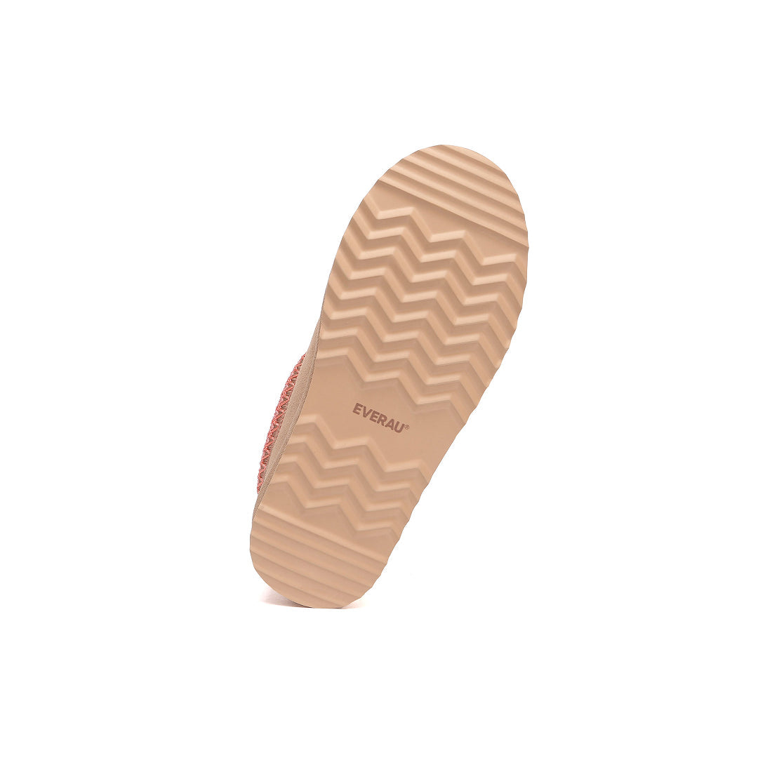 EVERAU Wonga Leather Slippers Kapcie Różowe