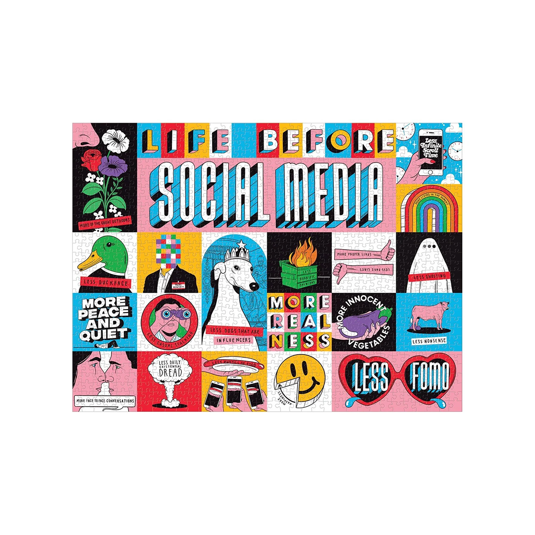 Galison Puzzle Life Before Social Media/Zanim pojawiły się social media - 1000 elementów