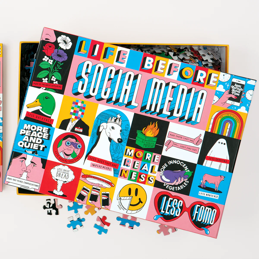 Galison Puzzle Life Before Social Media/Zanim pojawiły się social media - 1000 elementów