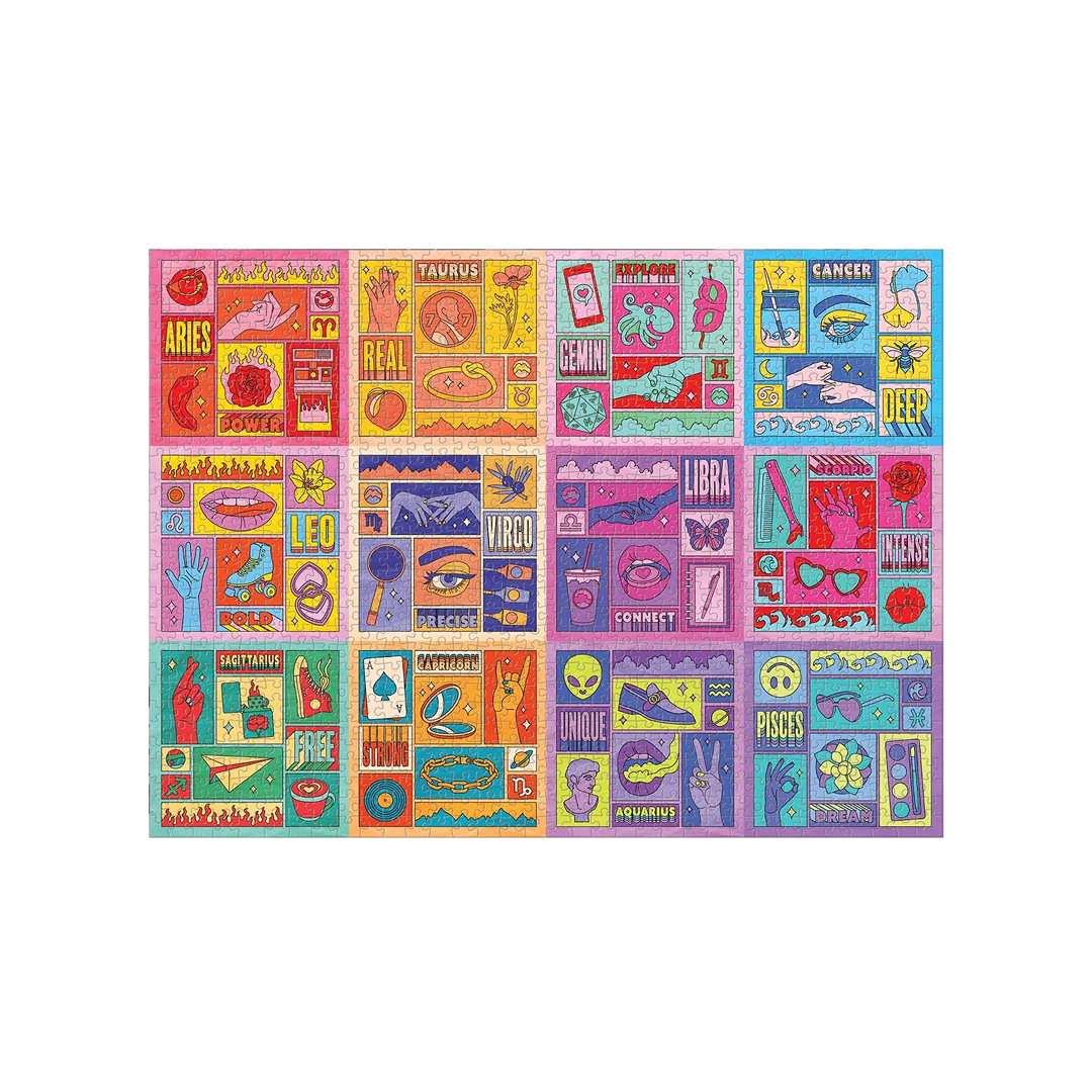Galison Puzzle Zodiac Power/Moc Zodiaku - 1000 elementów