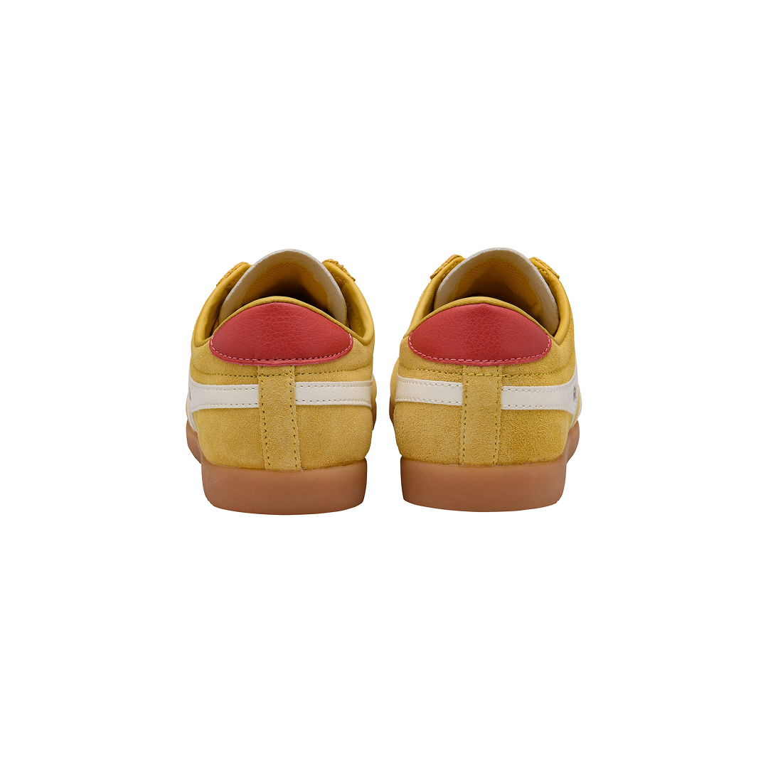 Gola Women's Bullet Suede Trainer Pollen/Off White/Pale Gum Sneakersy Damskie Żółte