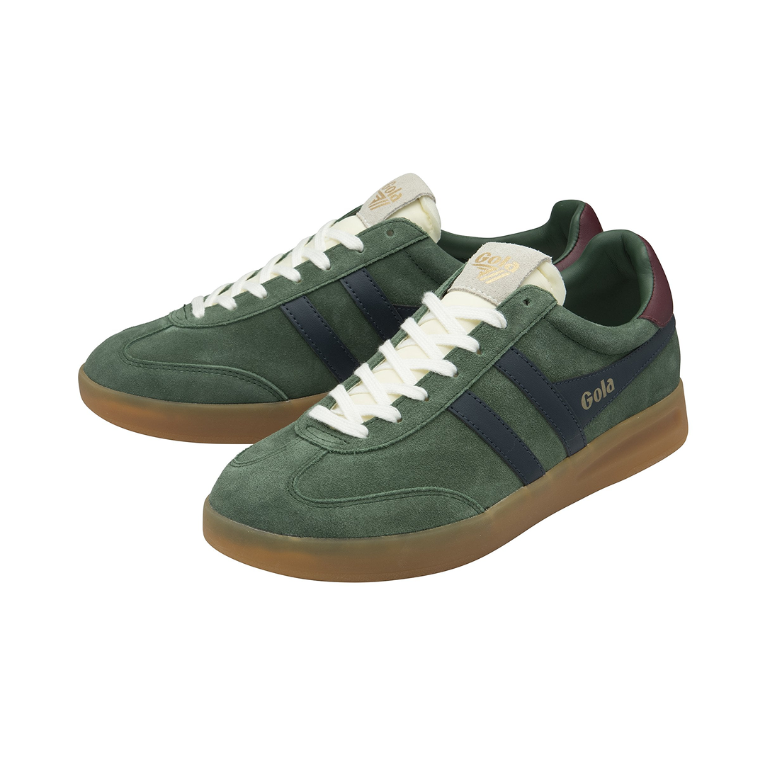 Gola Men's Cyclone Trainer Evergreen/Navy/Burgundy/Gum Sneakersy Męskie Zielone