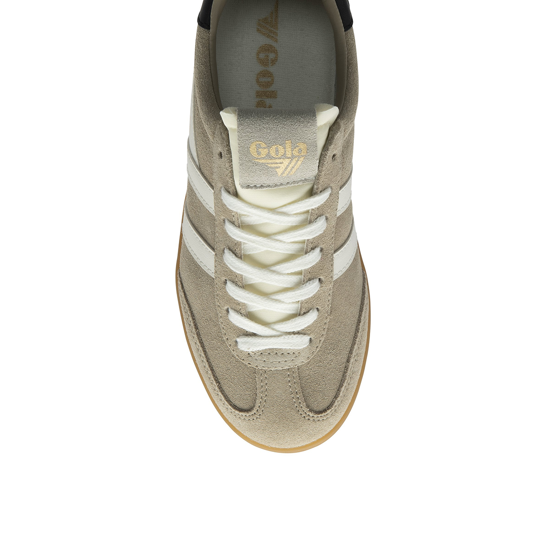 Gola Women's Cyclone Trainer Bone/Off White/Black/Gum Sneakersy Damskie Beżowe