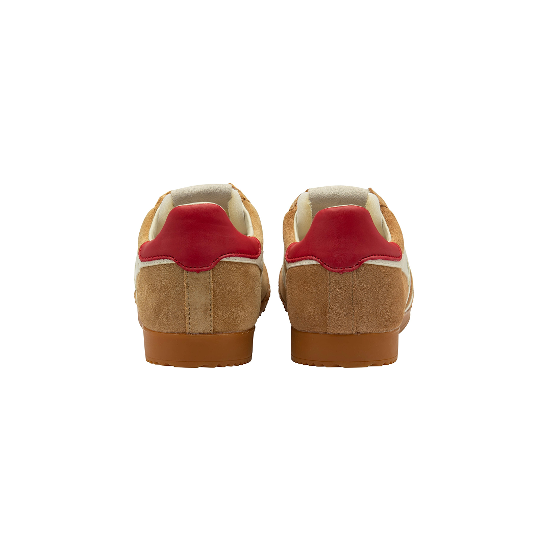 Gola Women's Elan Trainer Caramel/Off White/Deep Red Sneakersy Damskie Beżowe
