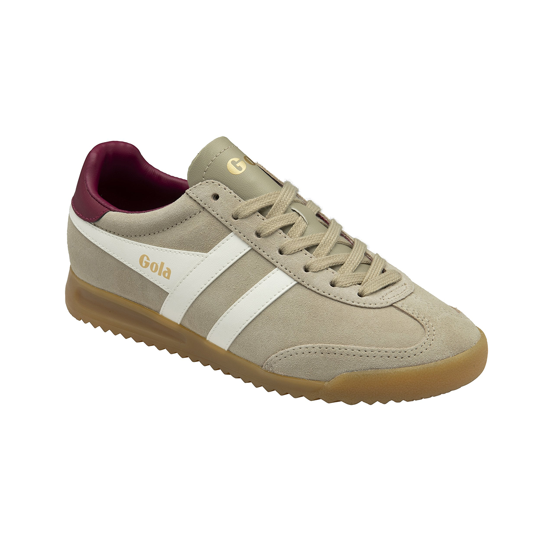 Gola Women's Torpedo Trainer Bone/Off White/Cerise Sneakersy Damskie Szare