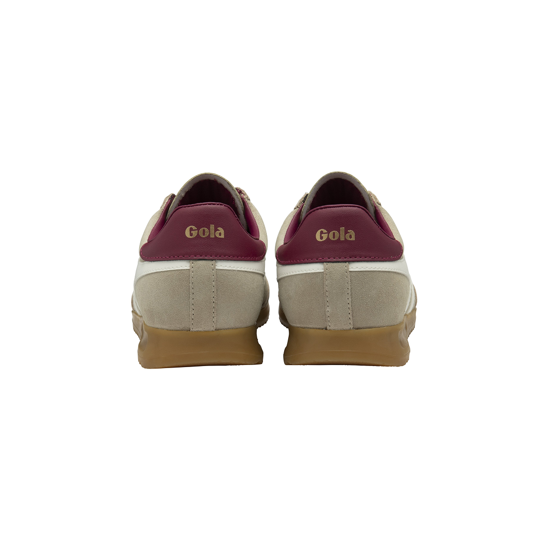 Gola Women's Torpedo Trainer Bone/Off White/Cerise Sneakersy Damskie Szare