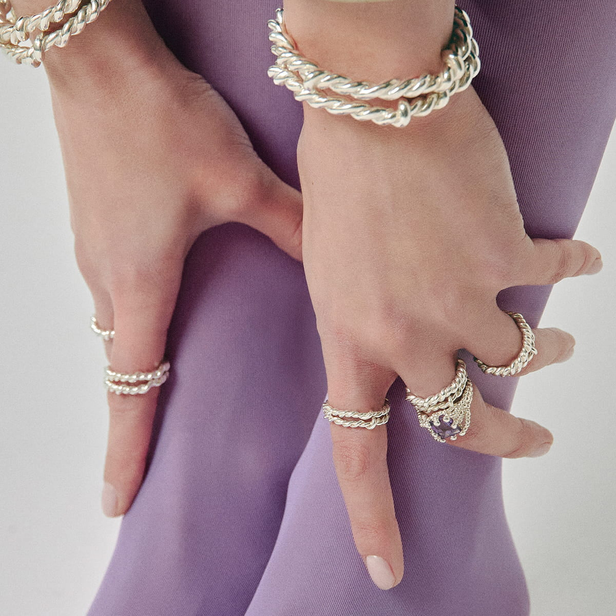 Maar Pierścionek Amet ring Srebrny