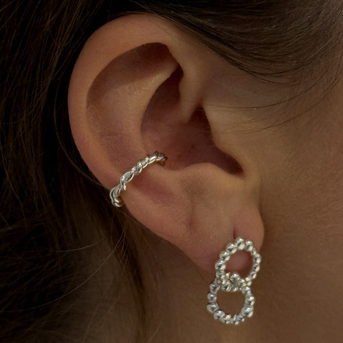 Maar Kolczyki Together srebrne