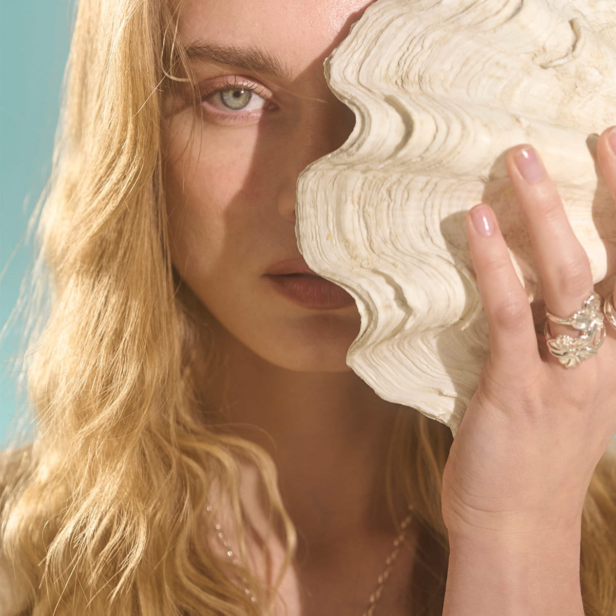 Maar Pierścionek Rose Mallow Srebrny