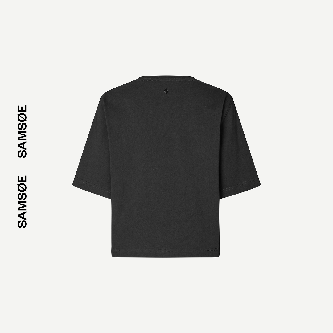 SAMSØE SAMSØE - SAABBY T-SHIRT CZARNY
