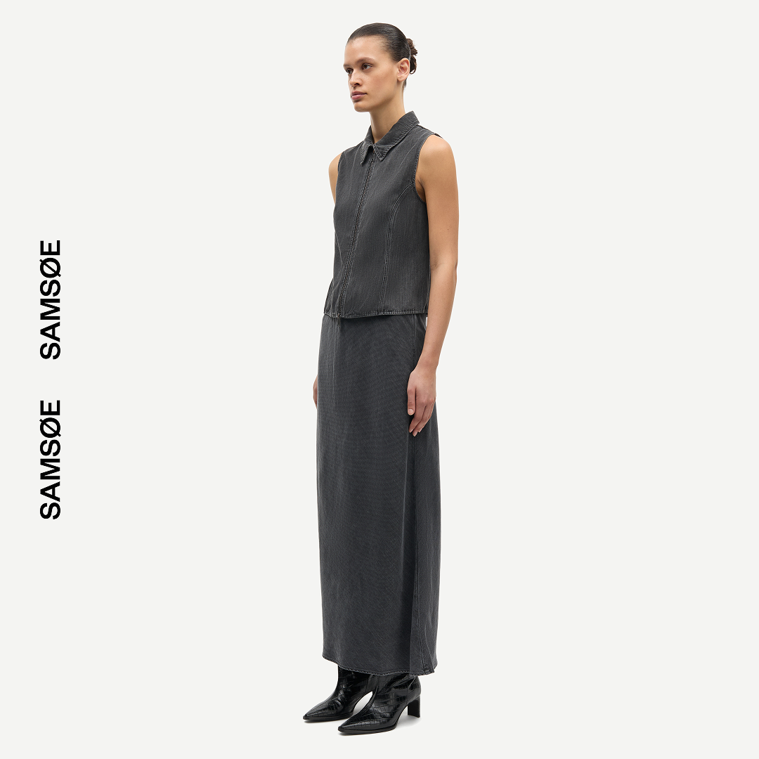 SAMSØE SAMSØE - SAARI TOP SZARY