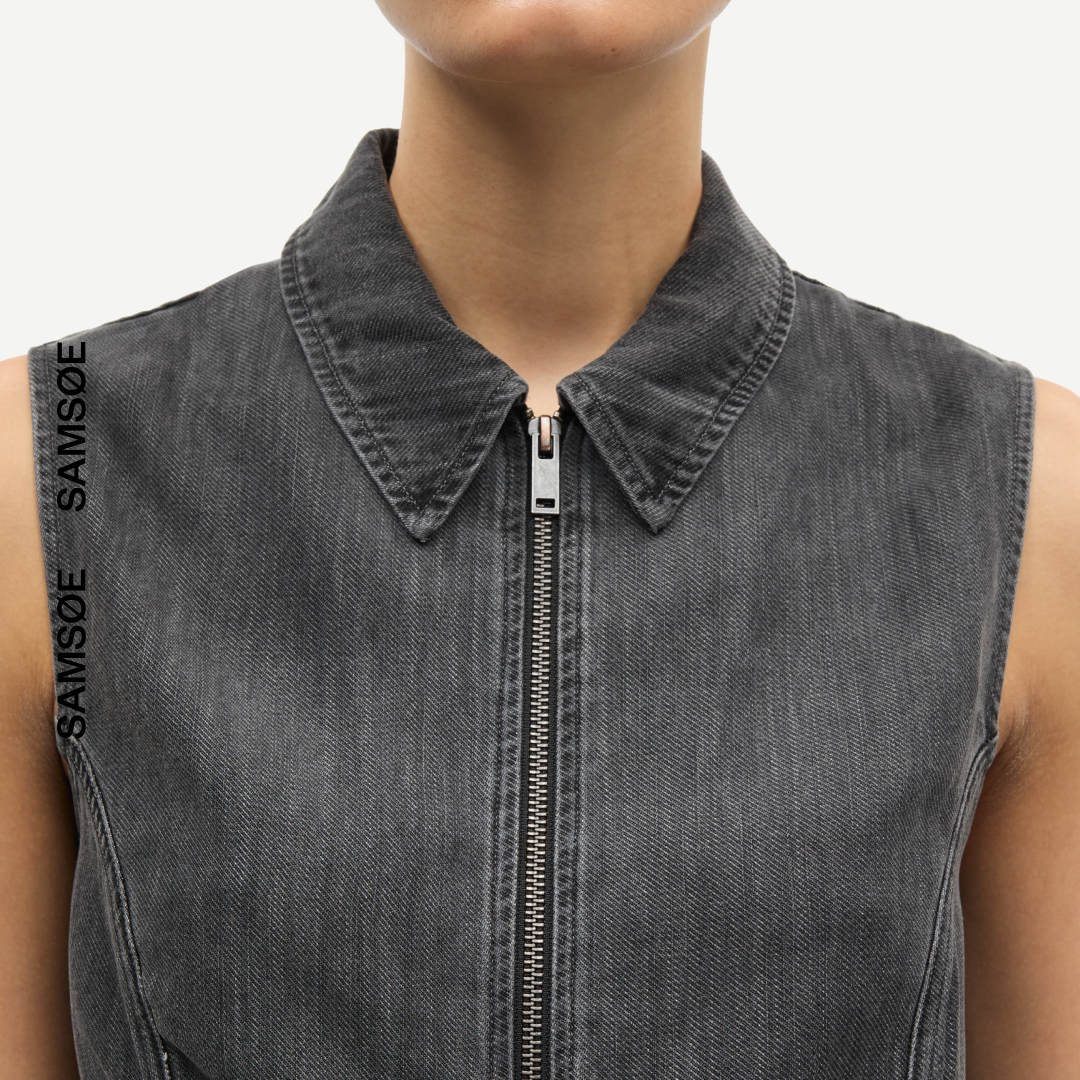 SAMSØE SAMSØE - SAARI TOP SZARY