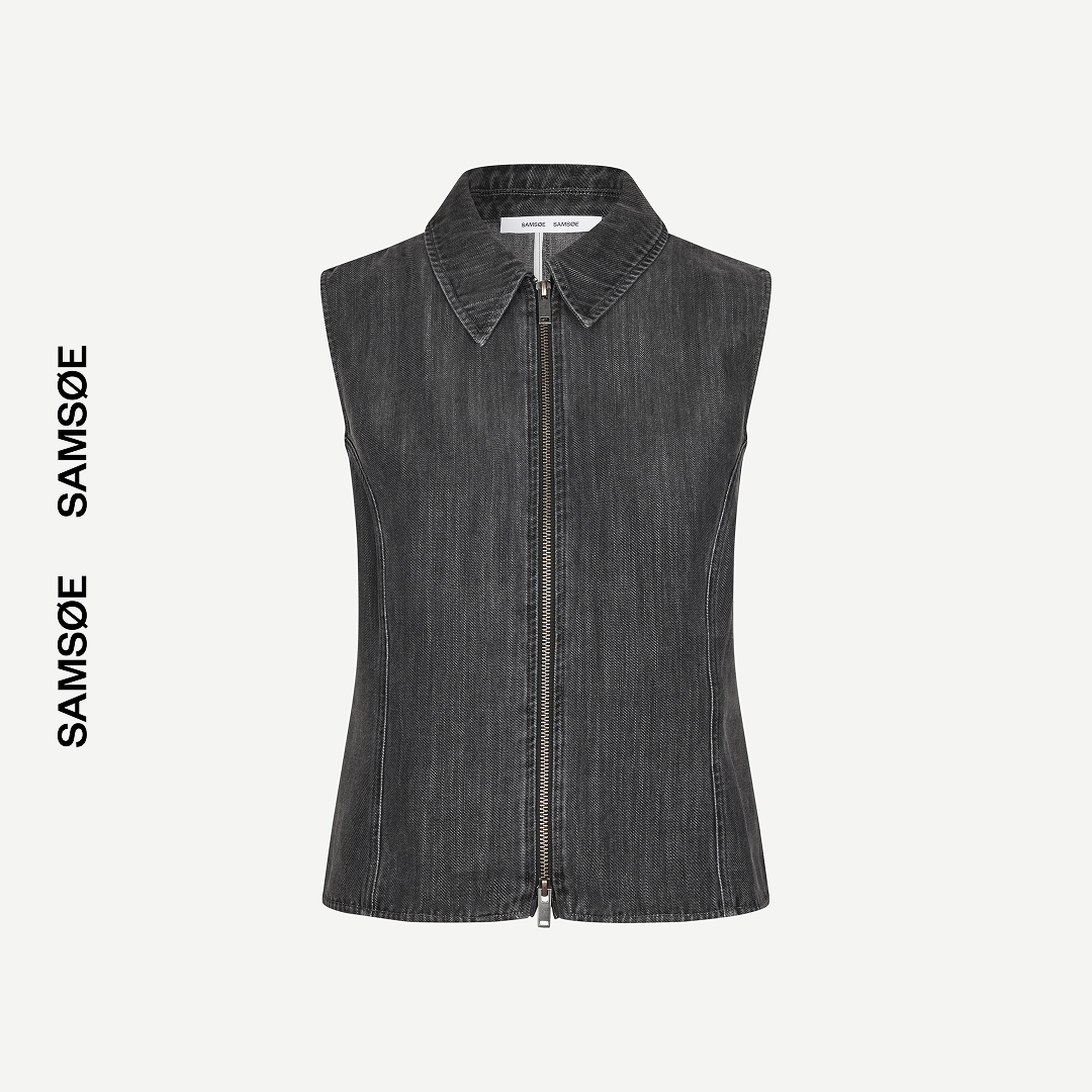 SAMSØE SAMSØE - SAARI TOP SZARY