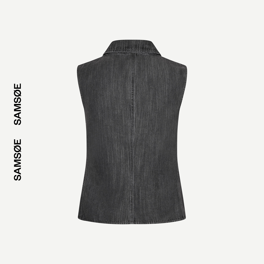 SAMSØE SAMSØE - SAARI TOP SZARY