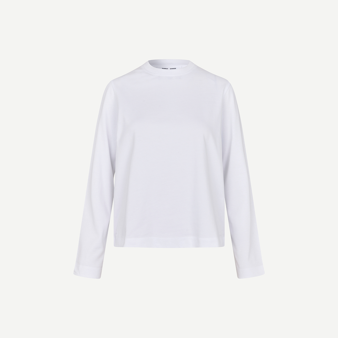 SAMSØE SAMSØE - SACAMINO LONGSLEEVE BIAŁY