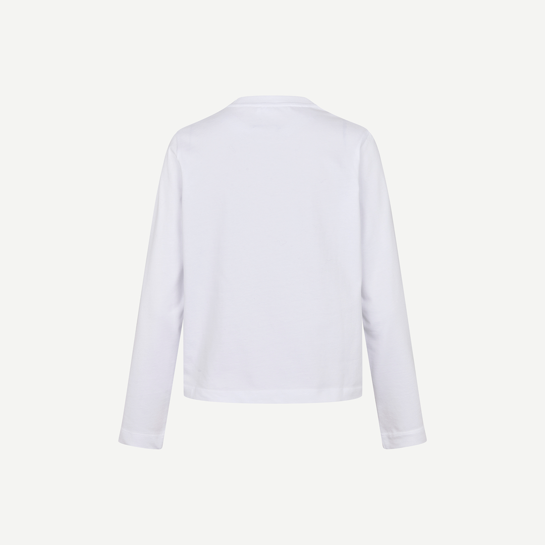 SAMSØE SAMSØE - SACAMINO LONGSLEEVE BIAŁY