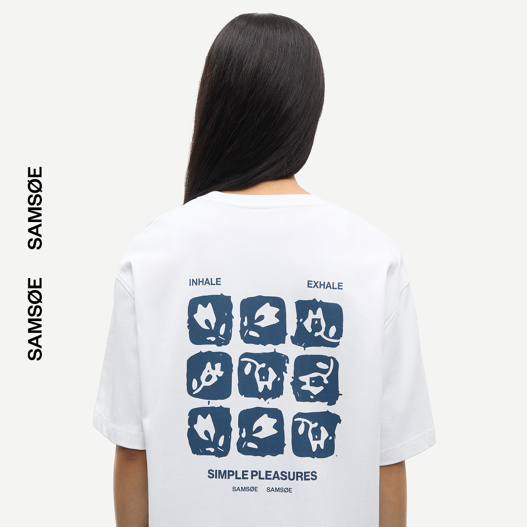 SAMSØE SAMSØE - SACOHEN T-SHIRT BLUE STAMP