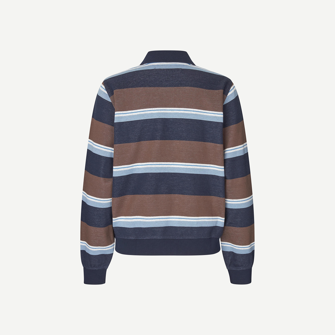 SAMSØE SAMSØE - SADORY LONGSLEEVE POLO W PASKI