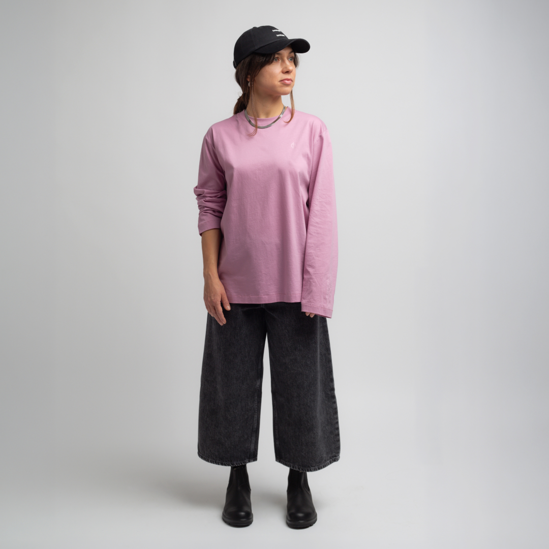 SAMSØE SAMSØE - SADOVE LONGSLEEVE RÓŻOWY