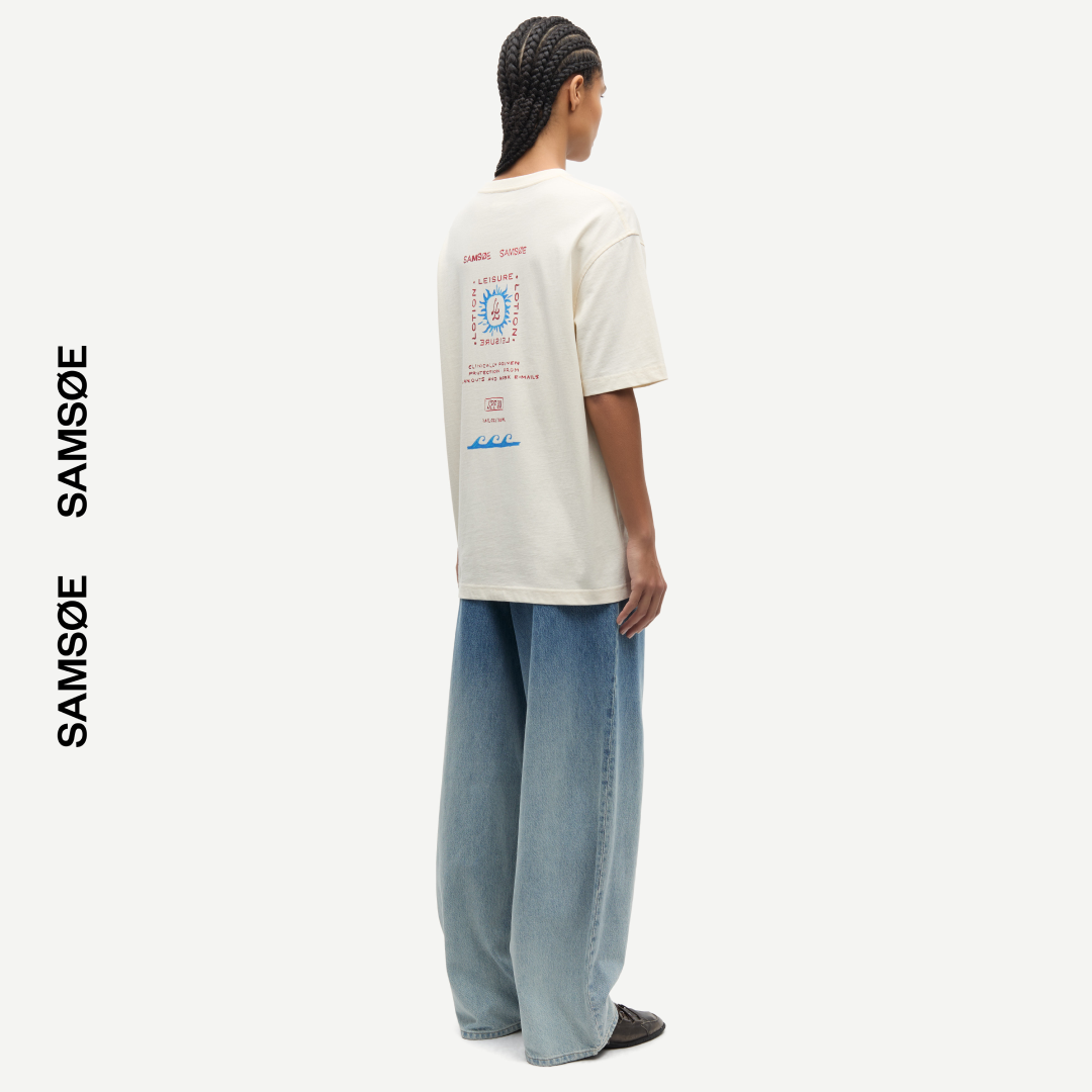 SAMSØE SAMSØE - SAGERGEI T-SHIRT NATURAL