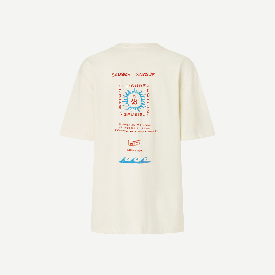 SAMSØE SAMSØE - SAGERGEI T-SHIRT NATURAL