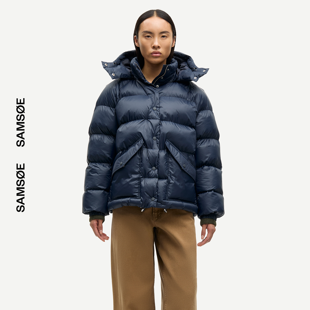 SAMSØE SAMSØE - SAHANAY JACKET KURTKA ZIMOWA GRANATOWA