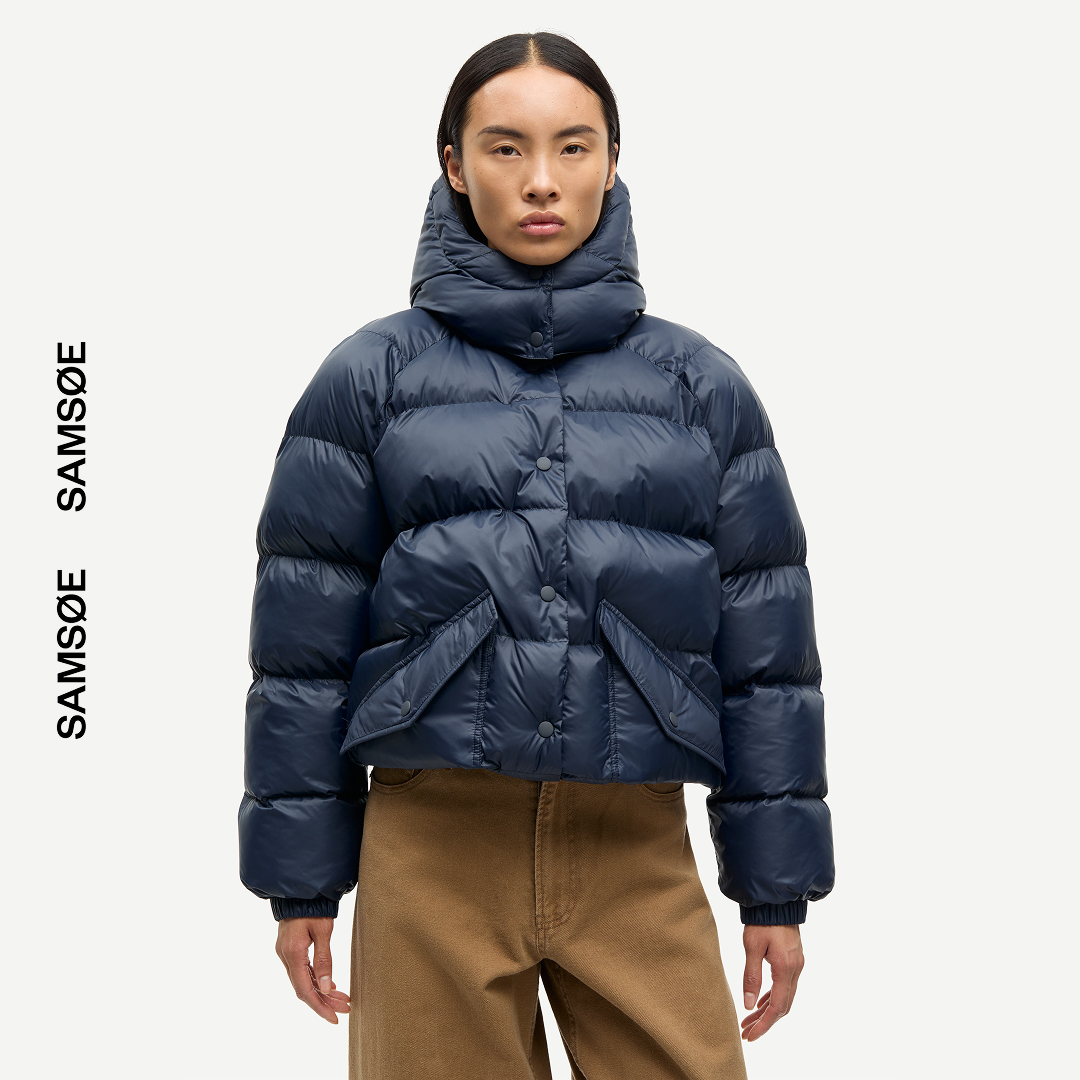 SAMSØE SAMSØE - SAHANAY JACKET KURTKA ZIMOWA GRANATOWA