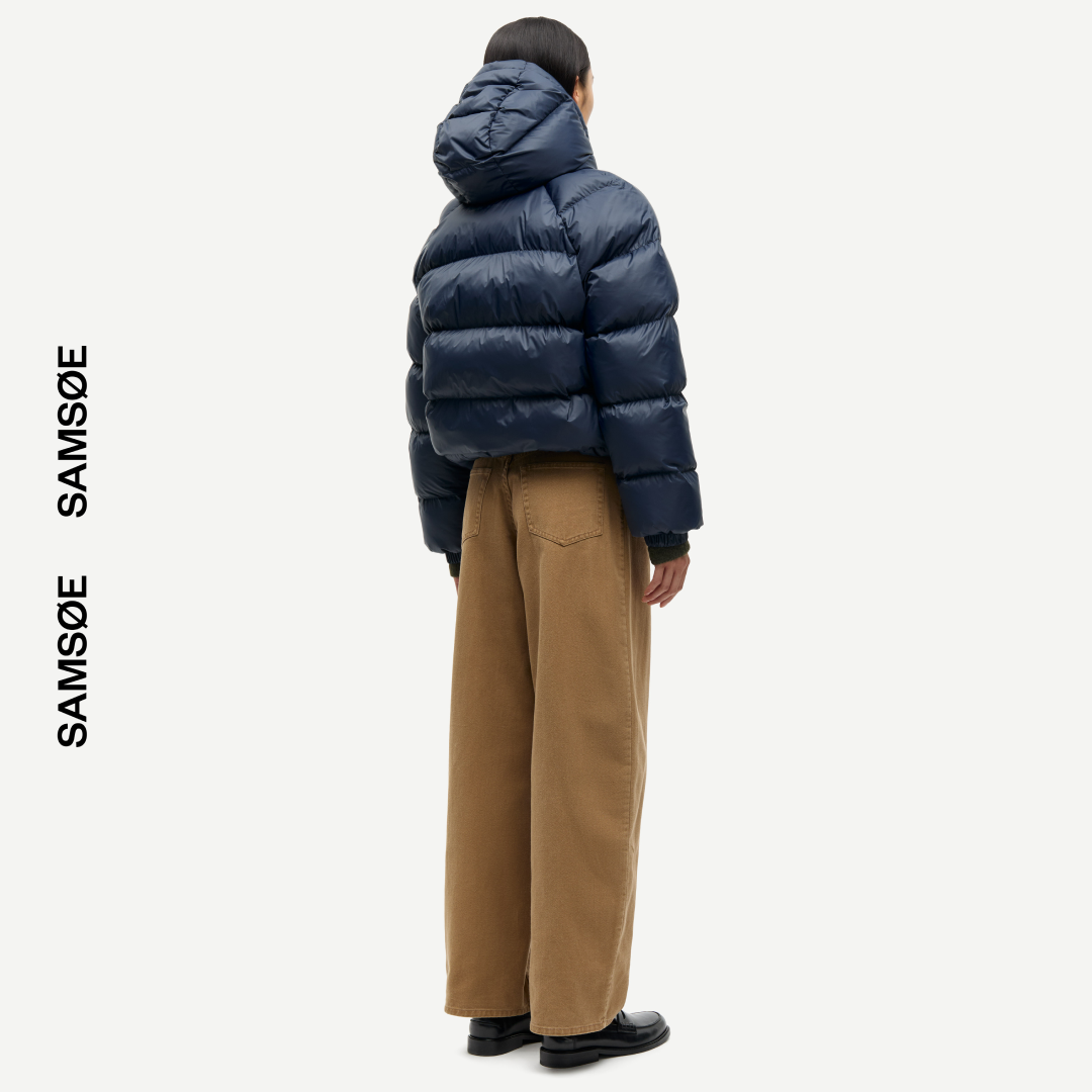 SAMSØE SAMSØE - SAHANAY JACKET KURTKA ZIMOWA GRANATOWA