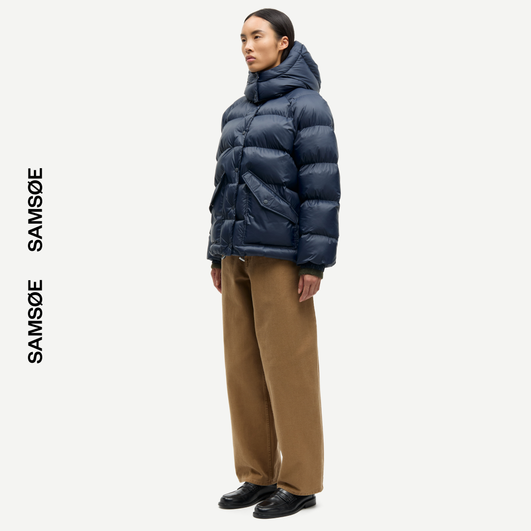 SAMSØE SAMSØE - SAHANAY JACKET KURTKA ZIMOWA GRANATOWA