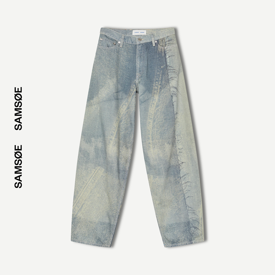 SAMSØE SAMSØE - SAHARPER DŻINSY TEXTILE BLUE